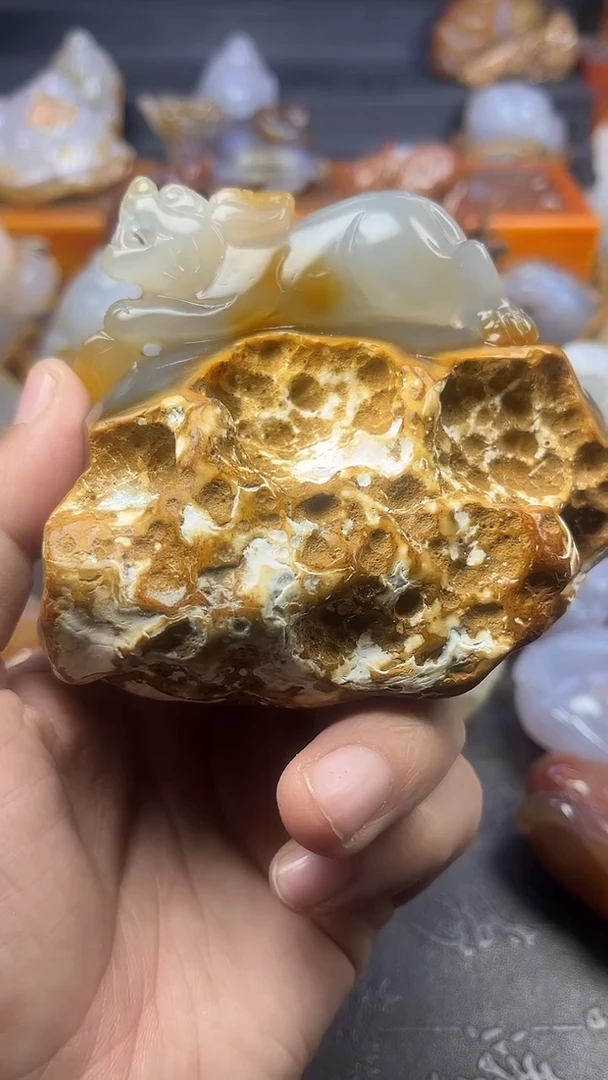 【闪购商品】玛瑙/玉髓摆件未镶嵌1