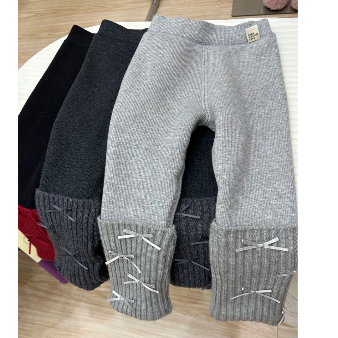 【原创】女童冬款2024打底裤加绒加厚长裤保暖秋冬打底袜