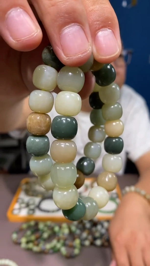 手链未镶嵌和田玉颜色多样性发货拍一发一