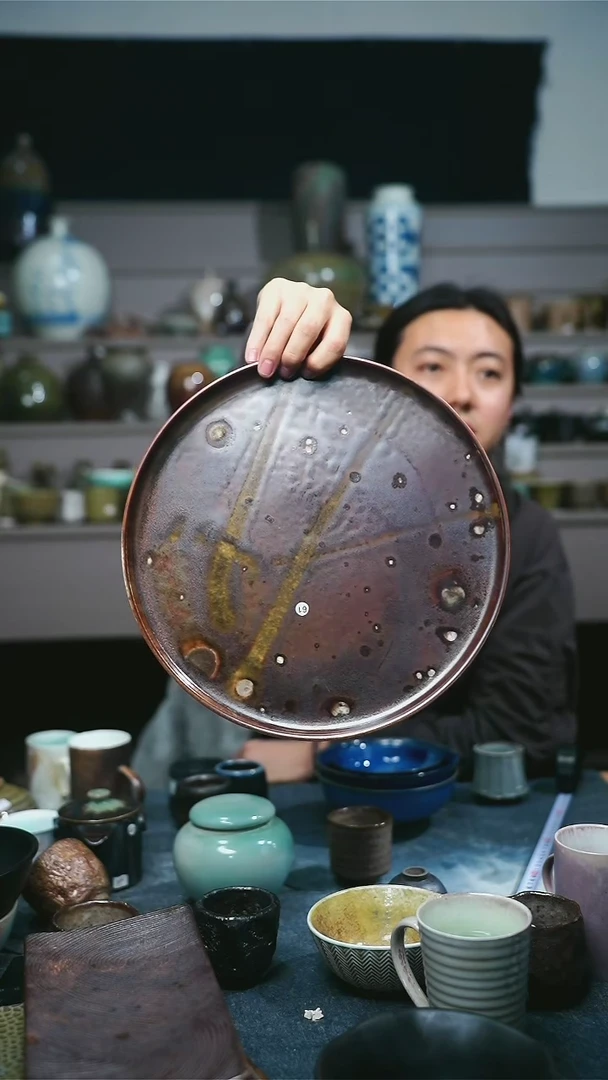 【闪购商品】碗浪鬼柴烧釉绘柴烧