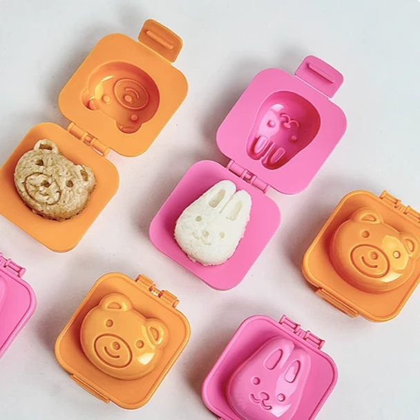 日本进口可爱卡通饭团模具宝宝食品级儿童动物造型寿司