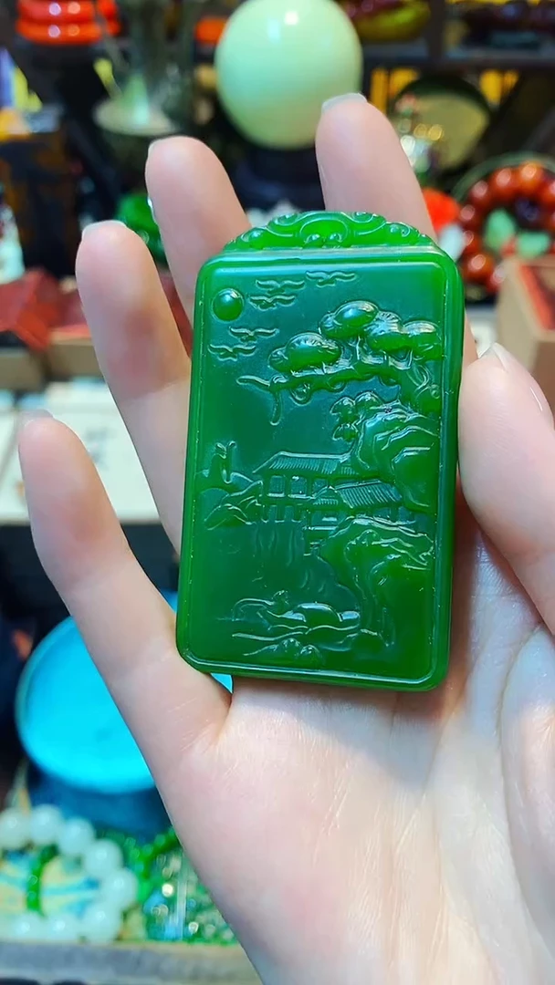 【闪购商品】和田玉（碧玉）颈饰未镶嵌主播推荐，主播推荐