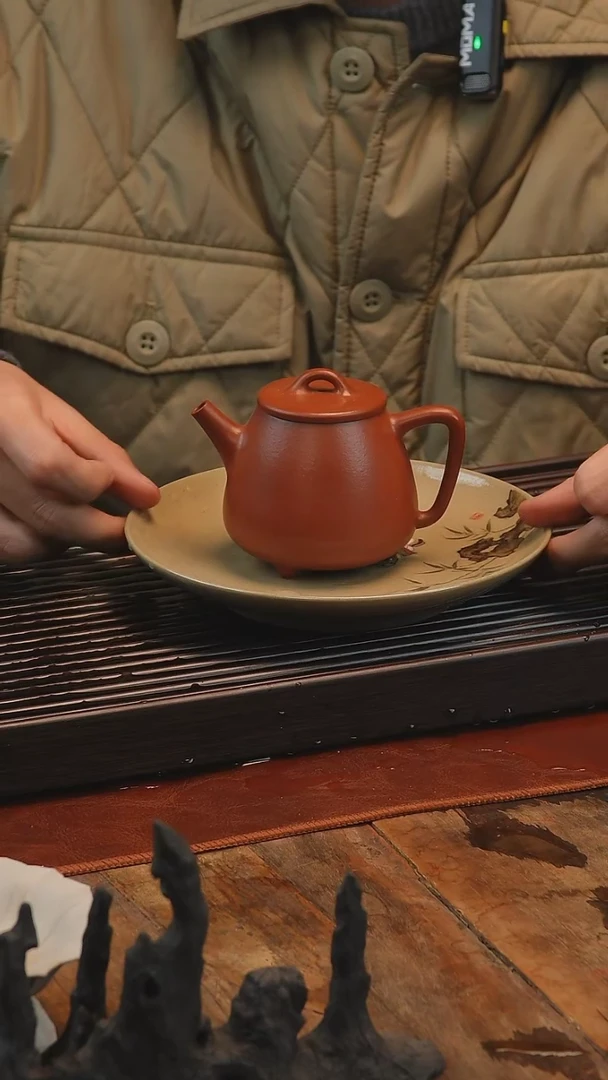 【闪购商品】紫砂茶壶朱泥高石瓢