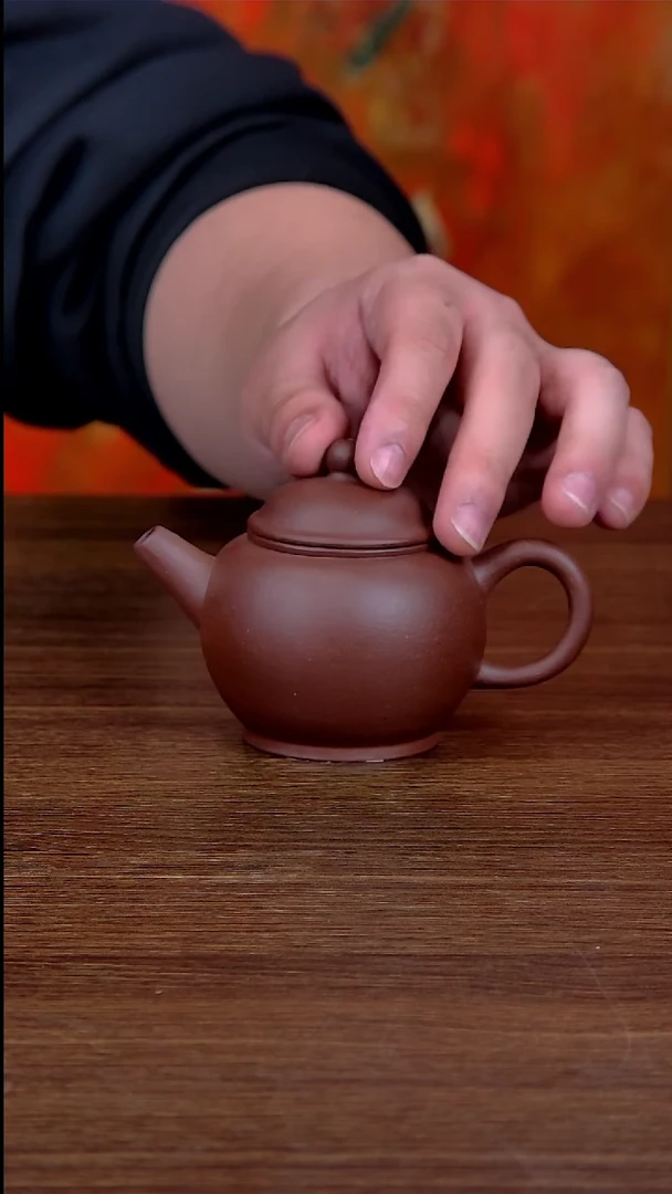 【闪购商品】紫砂茶壶紫泥巨轮珠