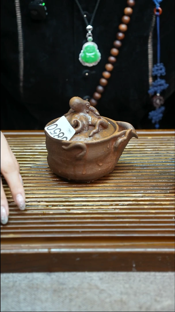 万古烧粗陶手工茶具