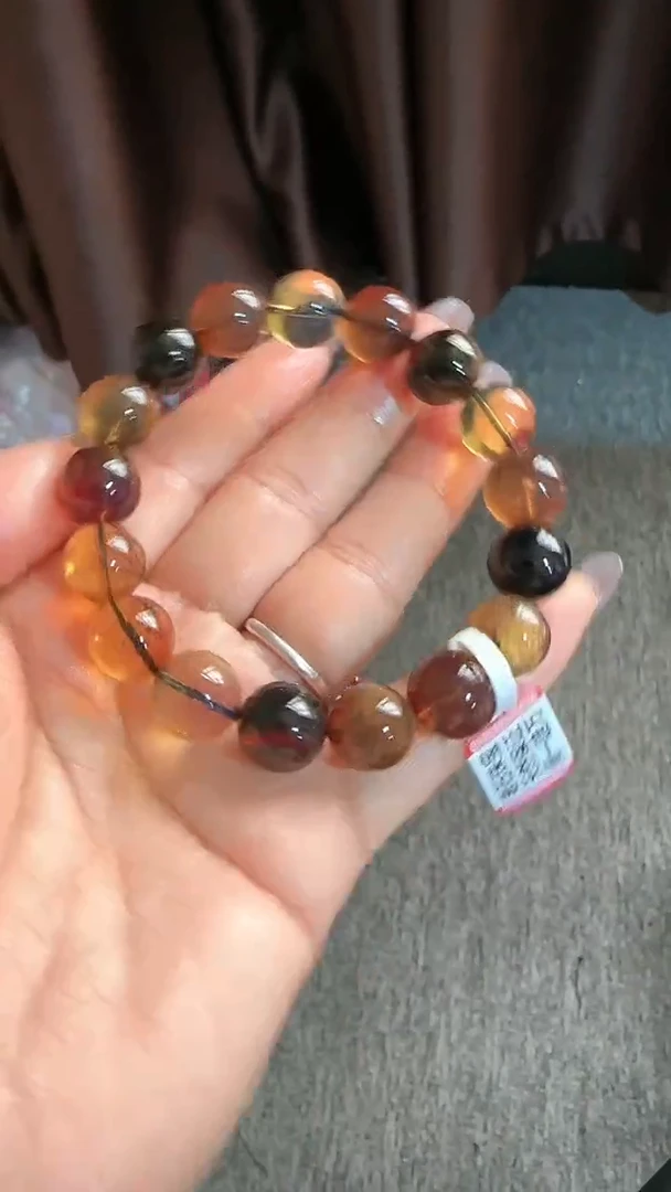 【闪购商品】琥珀手链未镶嵌规格12多宝手串#58