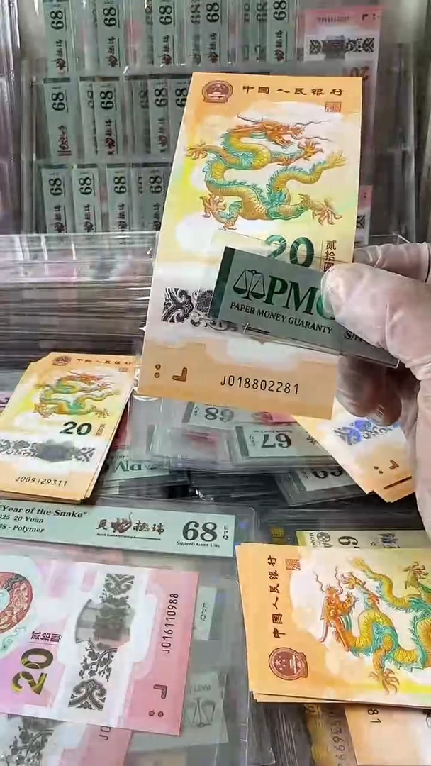 塑料018802281龙钞标十包PMG