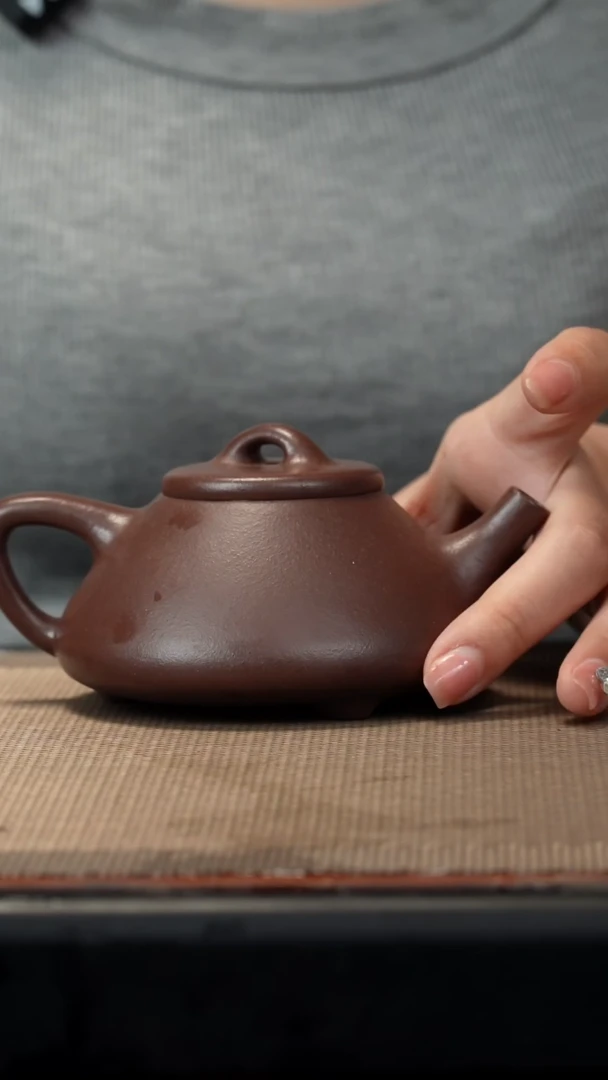 茶壶紫砂老紫泥子冶200cc
