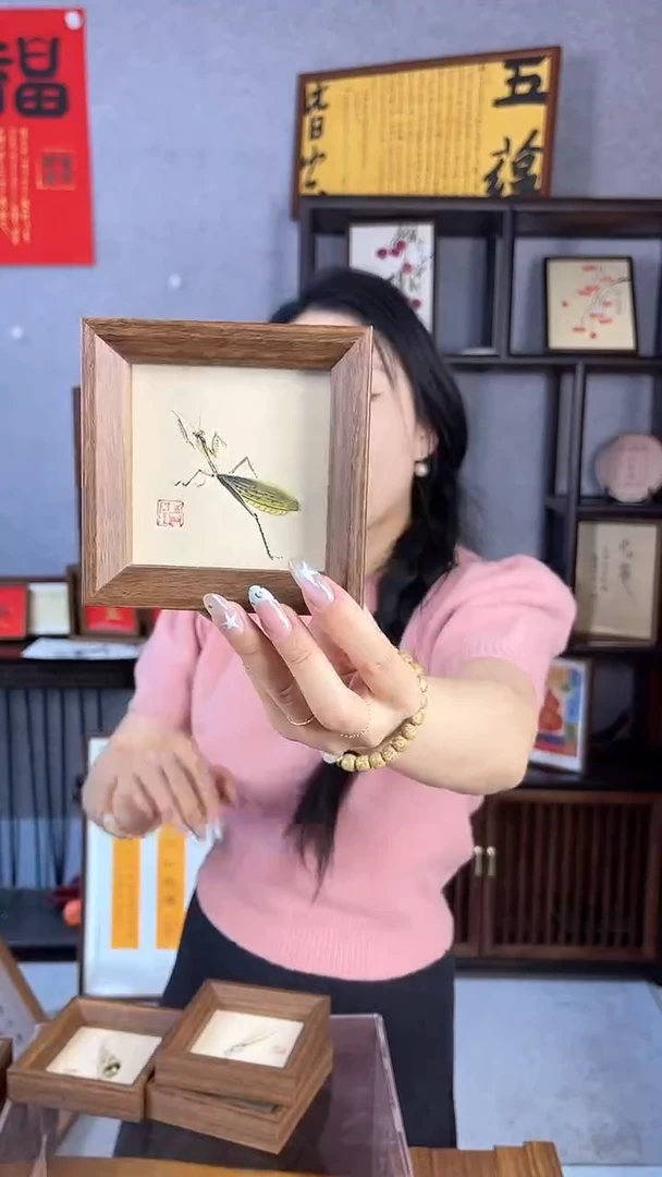 【闪购商品】书法摆台【螳螂】11*11