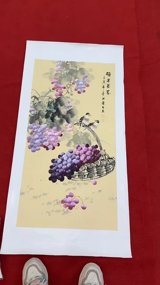 国画国画字画小姐姐真好看