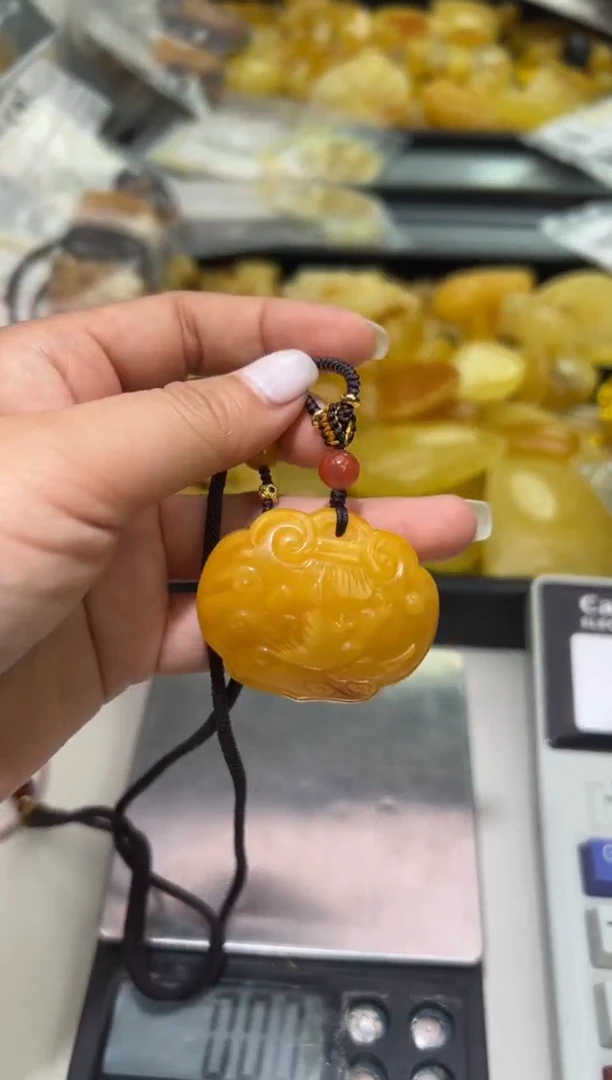 裸石琥珀未镶嵌琥珀蜜蜡吊坠