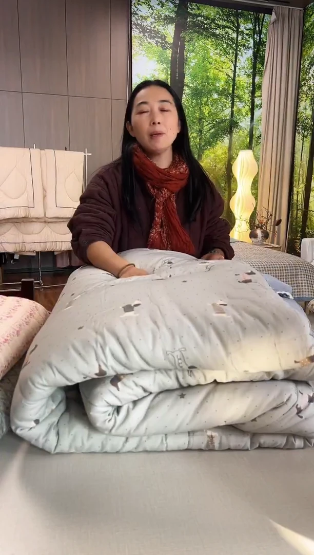 棉花填充6斤旺财被子200*230洗后款