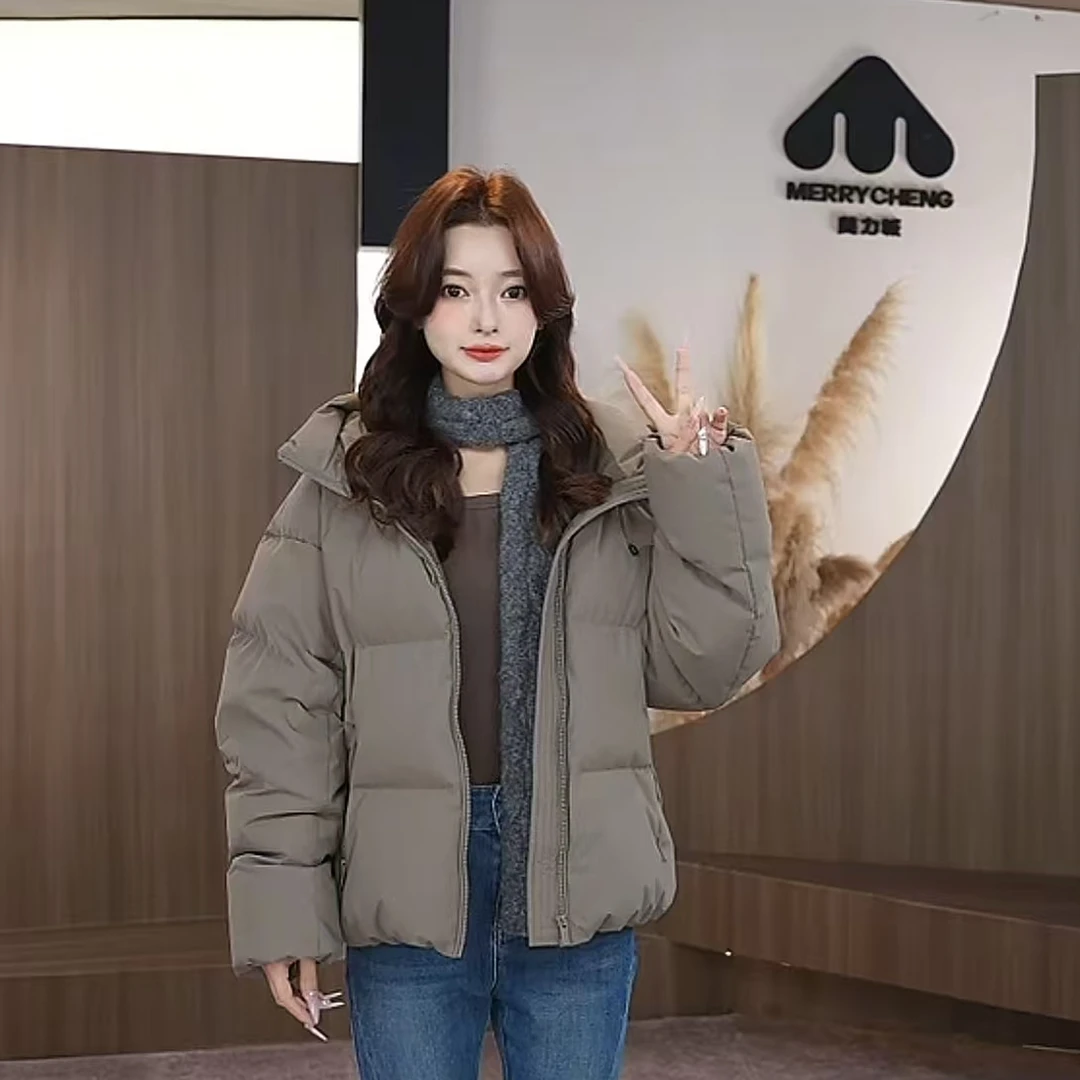 【小暖炉】美力城90白鹅绒面包鹅绒服三防短款保暖羽绒服外套R039