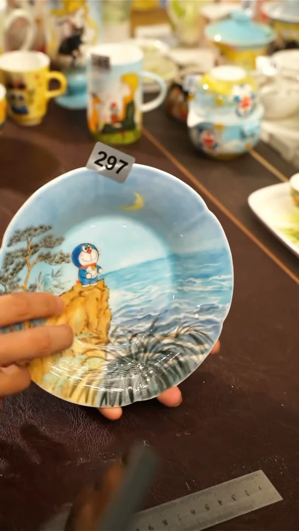 景德镇高温釉下五彩手绘陶瓷297