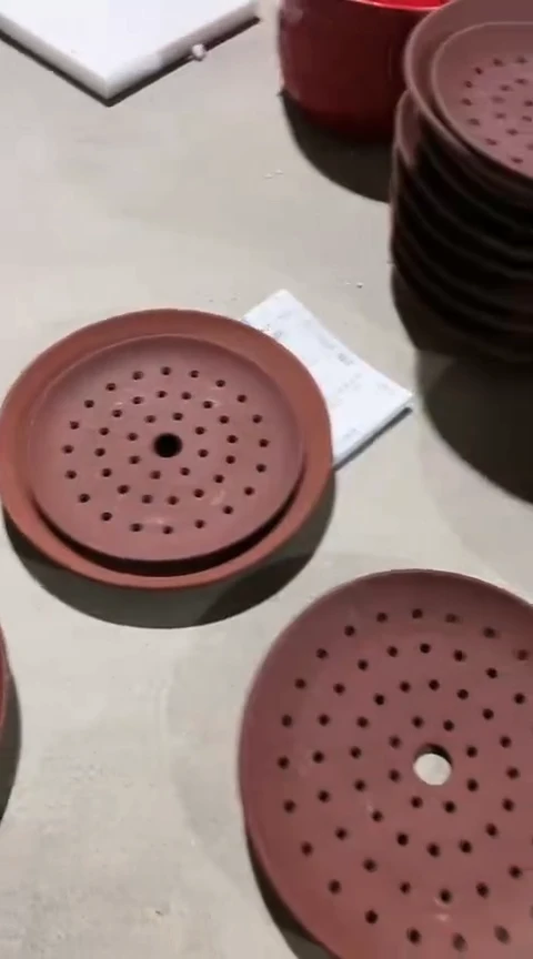 大瑕疵色差裂紫砂蒸片一套