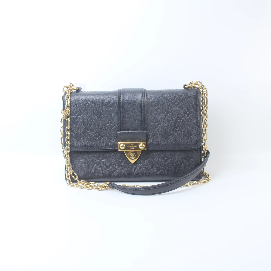 95新 LouisVuitton/路易威登 TJ1188黑色Saint suplice邮差单肩包