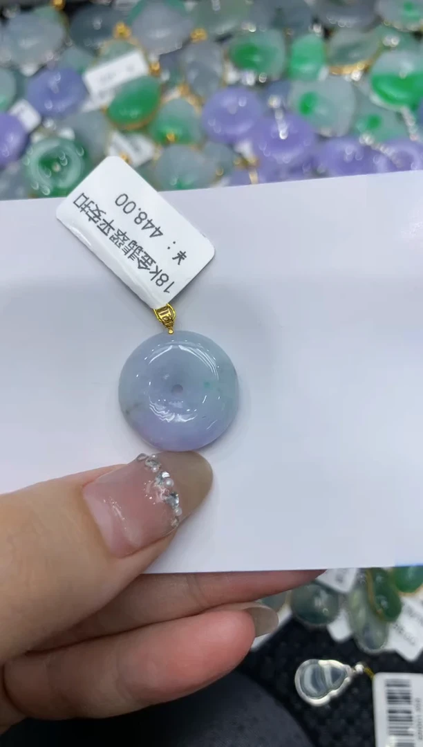 【闪购商品】翡翠颈饰18K金镶嵌222222222