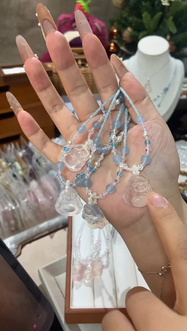 水晶手串未镶嵌孤品捡漏均匀瑕疵介意勿拍