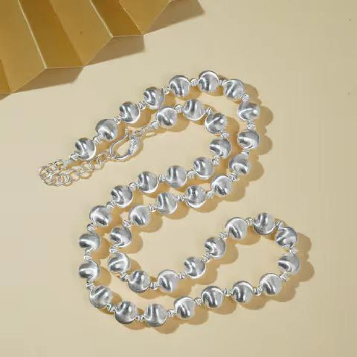 链子足银 猫眼足银项链【小北质检】ZJH34Z17多样性发一21g