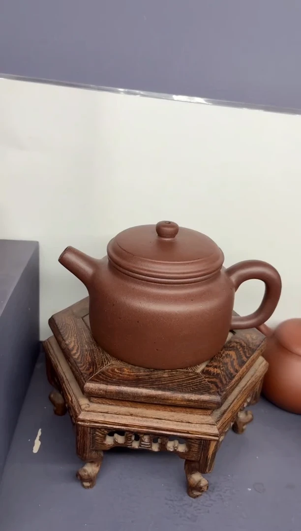 茶壶紫砂台西紫泥  炮嘴德钟