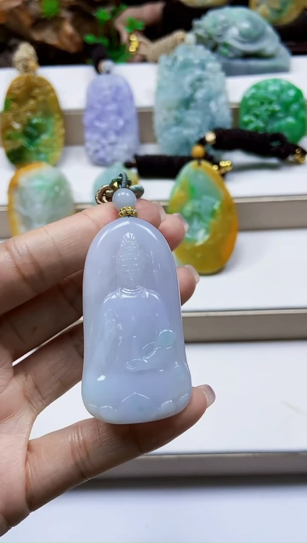 颈饰未镶嵌翡翠翡翠A货