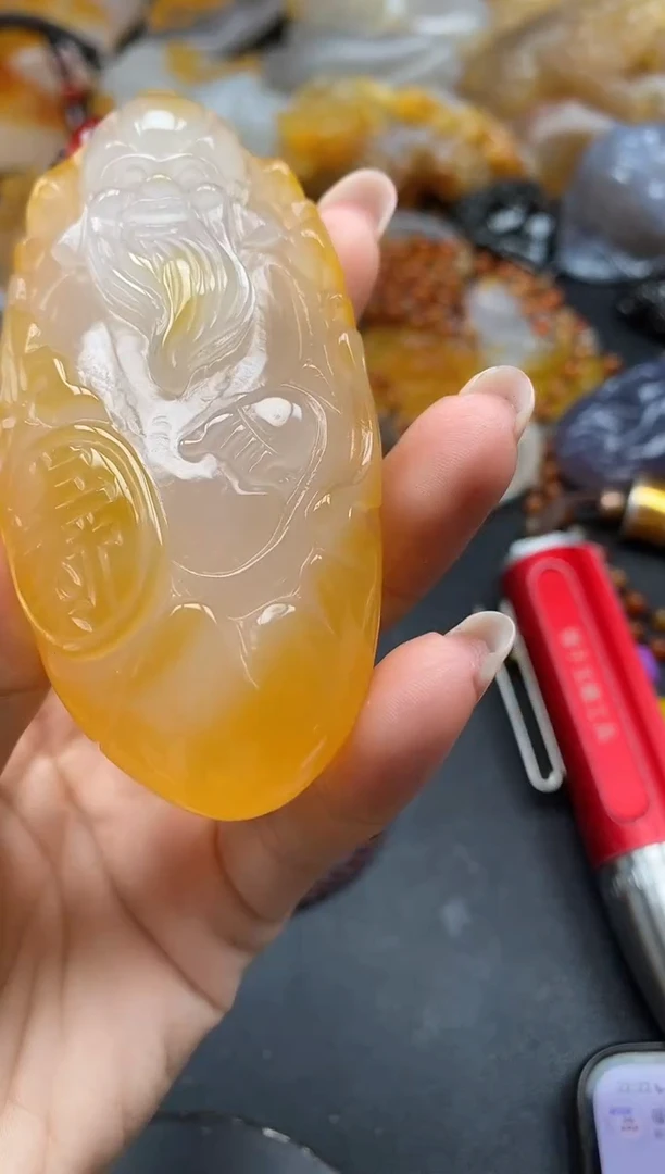 未镶嵌1玛瑙/玉髓鱼*ll