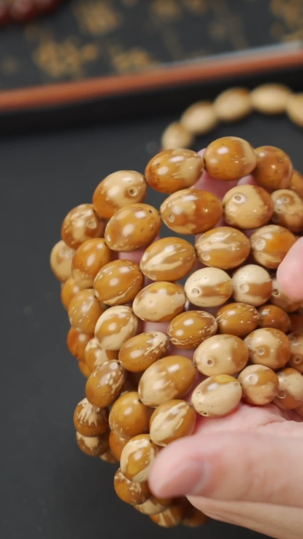 紫金鼠手串花皮枣珠多样发货