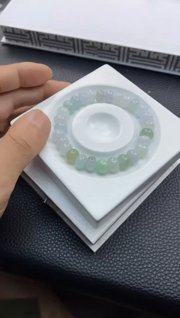 未镶嵌手串翡翠144天然A货翡翠手串