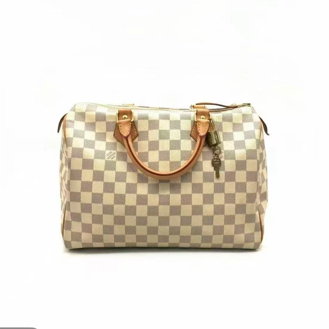 95新 LouisVuitton/路易威登 【安则专属】白棋盘格sp30手提包