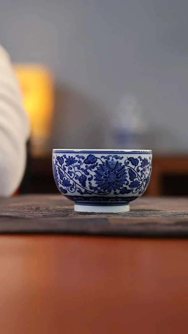 镹曰柴窑手工手绘青花