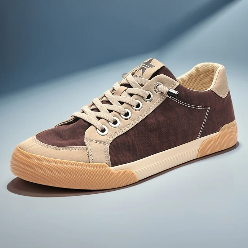 2025新款男鞋春季透气布鞋男士板鞋时尚休闲鞋百搭潮流低帮网面鞋