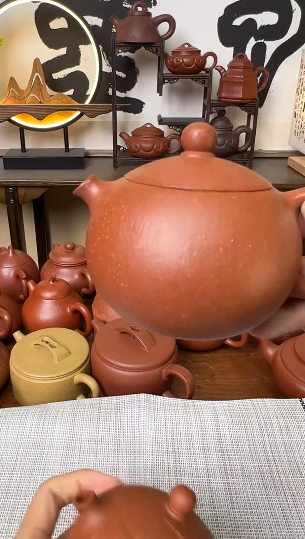 茶壶段泥全手黄降坡西施紫砂壶200CC
