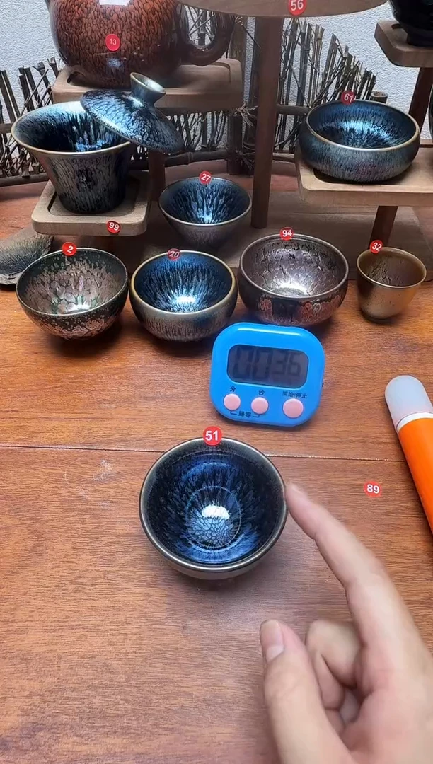 茶盏z*j51号建盏工匠茶器