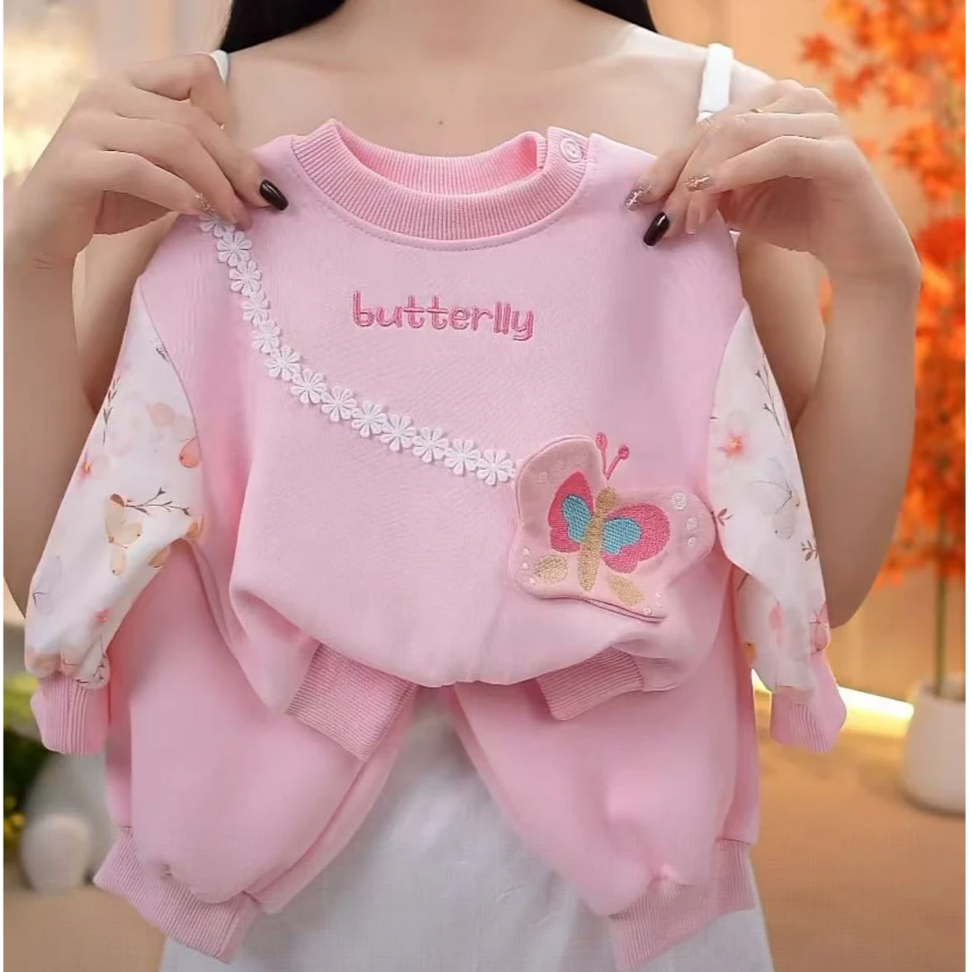 2025女童套装秋款新款洋气儿童卫衣宝宝裤子秋季两件套