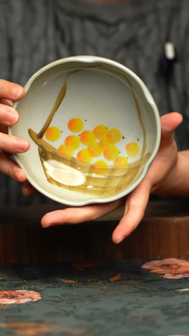 杯釉下彩手工手绘同款陶器