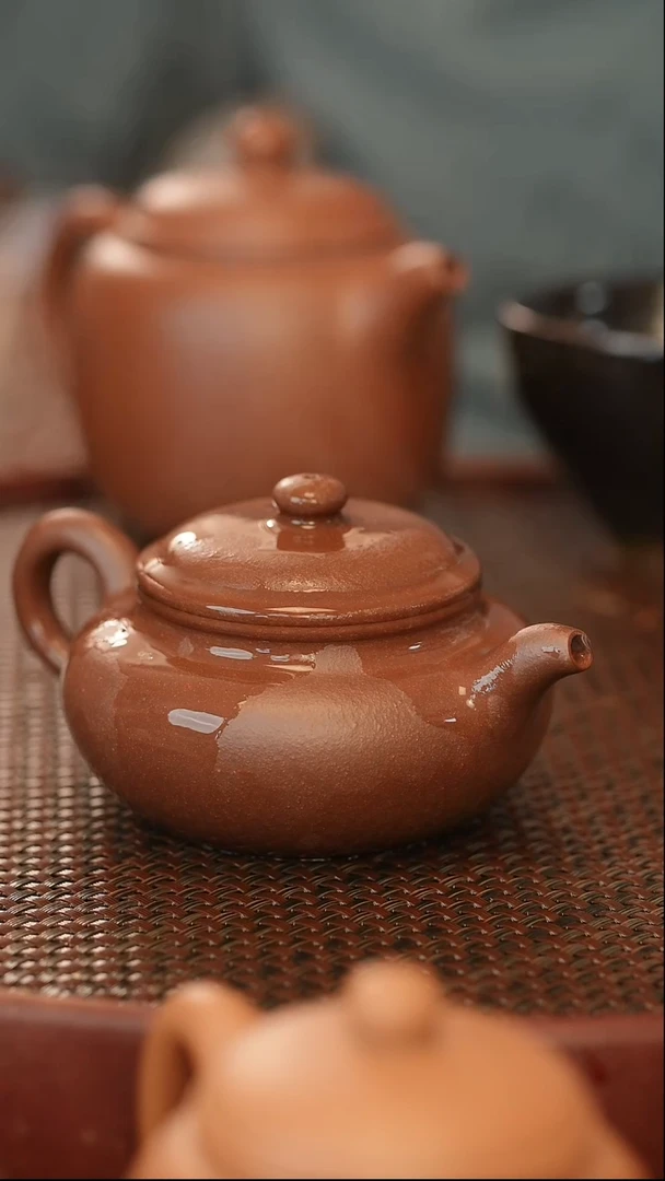 茶壶紫砂全手 仿古 180cc 紫泥