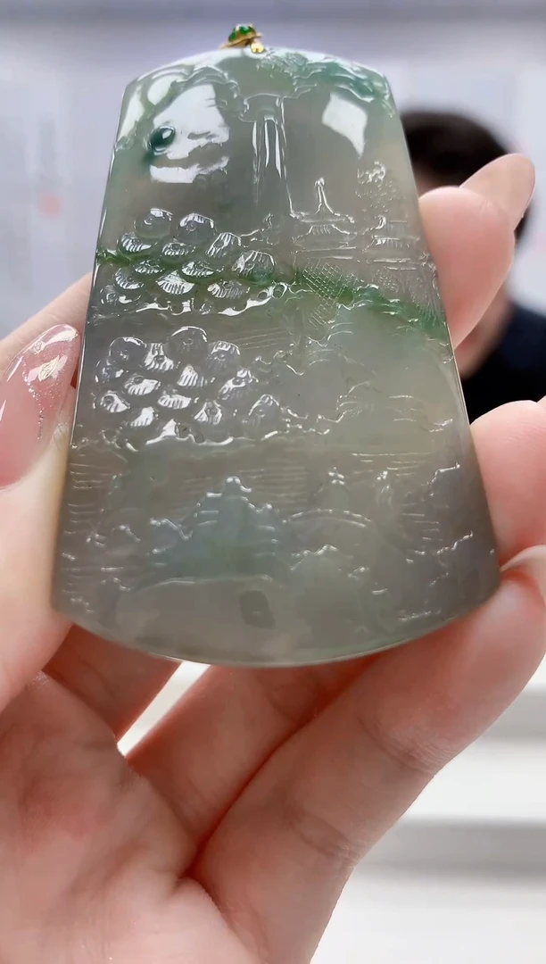 未镶嵌定制翡翠5060jw-毛货挂件50