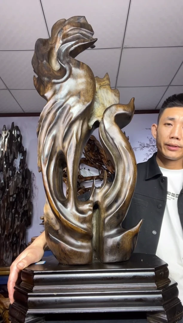 金丝楠木雕款千***?金丝楠木工艺品摆件