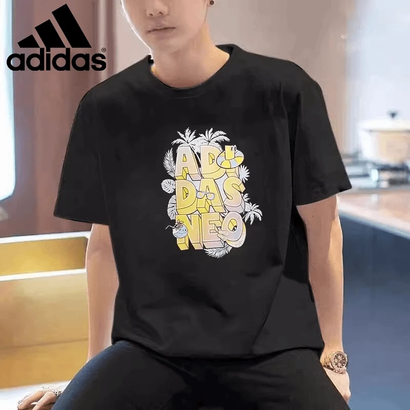 Adidas阿迪达斯男女上装2025新款时尚潮流运动休闲短袖T恤IP3885