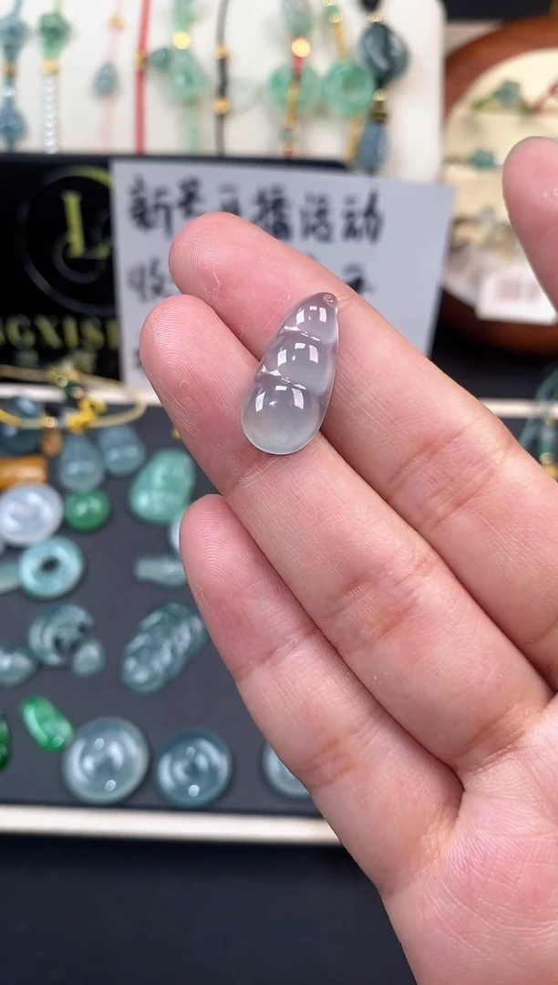 翡翠裸石福豆裸石