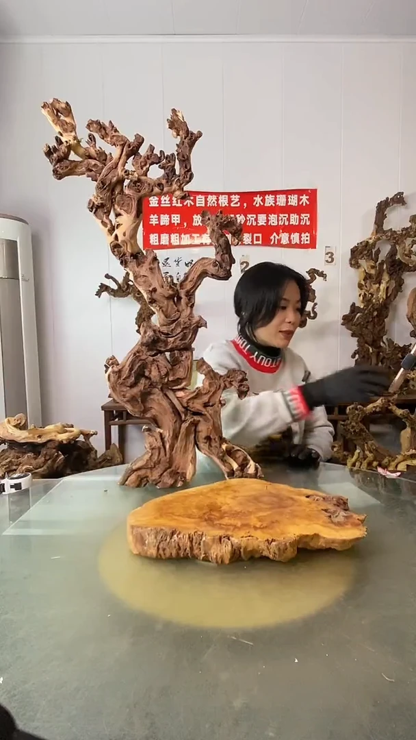 香榧木翠***玩金丝红木 羊蹄甲2