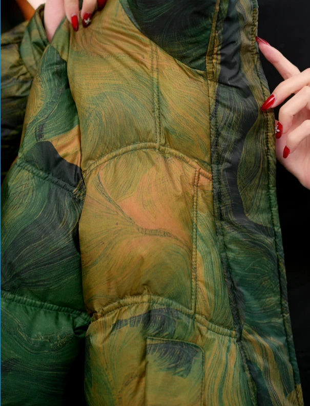 【甄选大朵鸭绒】2025杭州原版正品保暖气质修身羽绒服ZF-R057-YJYC