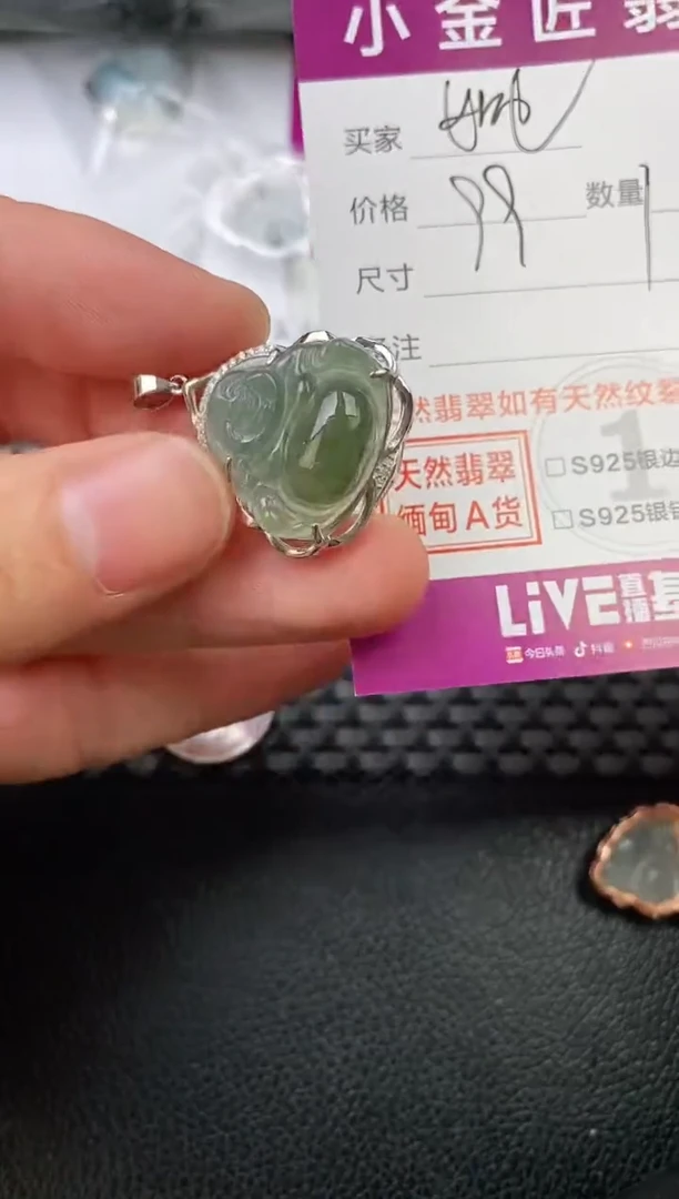 翡翠银S925镶嵌颈饰姚****生·