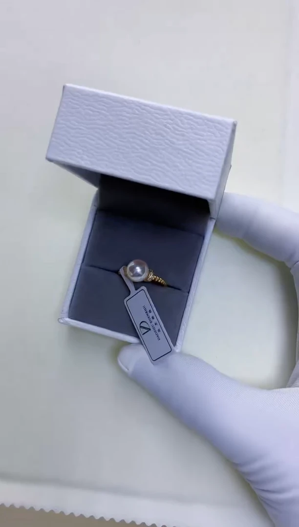 【闪购商品】海水珍珠饰品银S925镶嵌设计款戒指