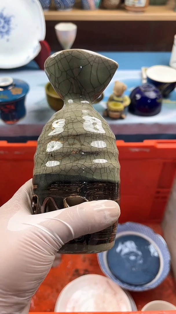 瓷片桃**酱英哥瓷器满19.9包邮