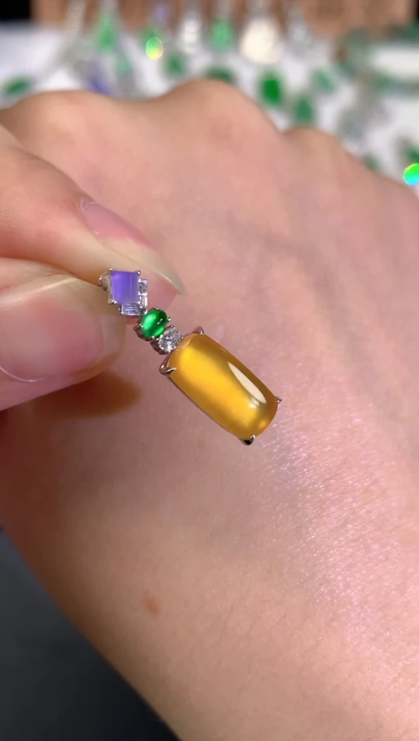 吊坠(不含链)18K金镶嵌翡翠用****3Q546|39800