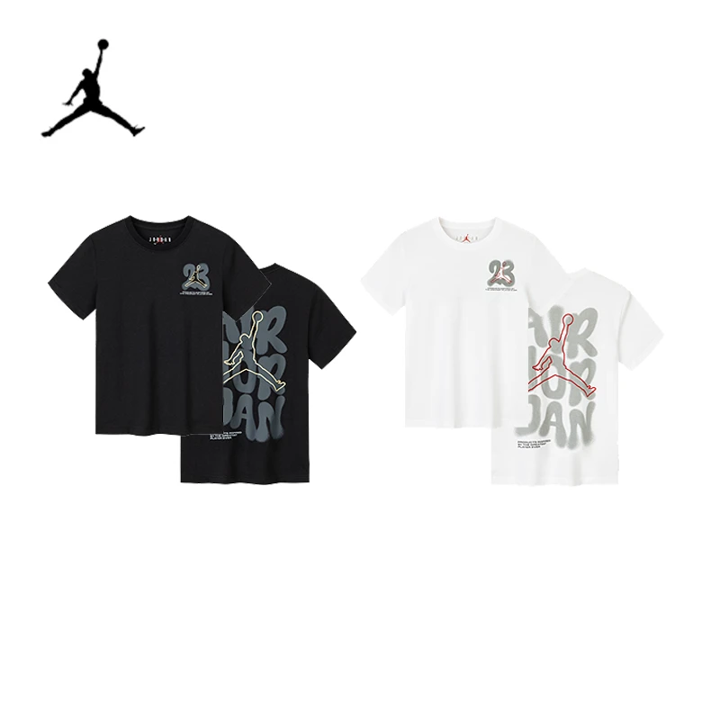 【万达补贴】AIRJORDAN儿童25夏季新款童装透气穿搭短袖T恤F366