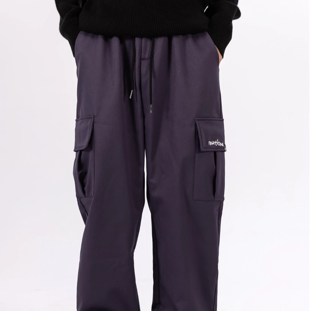 65760高端专享老林家天花板冬季男宝加绒长裤紫色