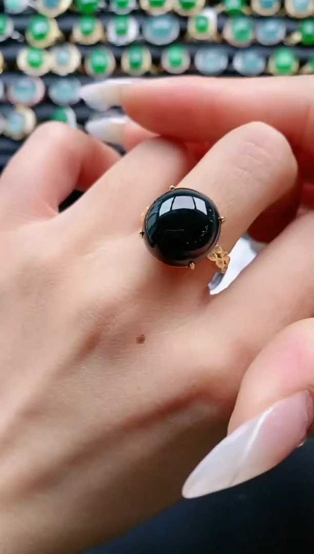 【闪购商品】翡翠戒指银S925镶嵌111111111