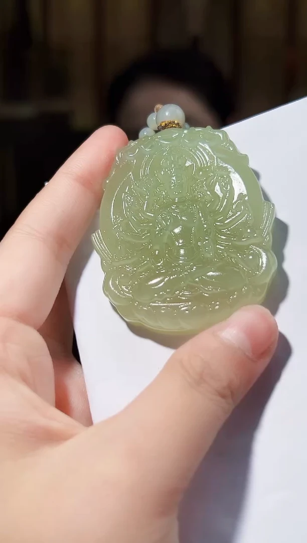 定制和田玉玉静国韵风天然和田玉（拍一发一）